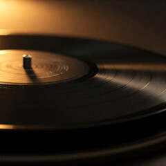 close up of a vinyl record