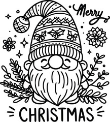 Christmas Gnome SVG – Cute Holiday Gnome Clipart for Festive Designs