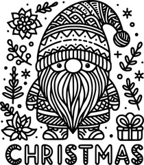 Christmas Gnome SVG – Cute Holiday Gnome Clipart for Festive Designs
