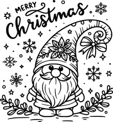Christmas Gnome SVG – Cute Holiday Gnome Clipart for Festive Designs
