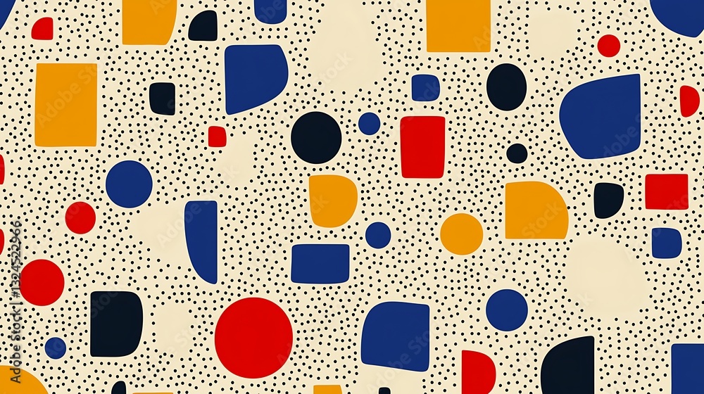 Aufkleber Abstract Geometric Shapes Pattern Background