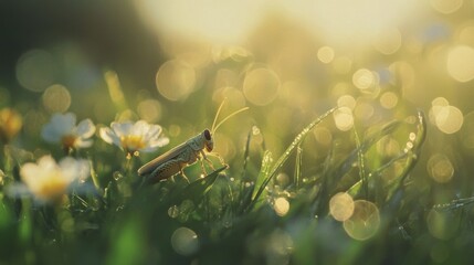 Grasshopper closeup view