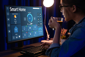 Smart home technology, centric remote control system with digital dashboard for air conditioning,...