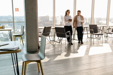 office workers working together