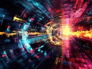 Obraz premium abstract fractal realms background