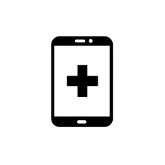 Fototapeta premium Simple Remote Consultation Telemedicine Icon 