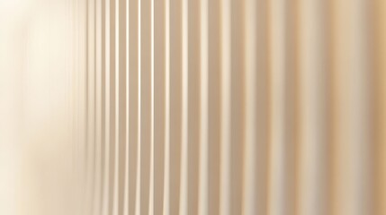 Obraz premium Close-up of modern window blinds in a neutral color against a soft background.