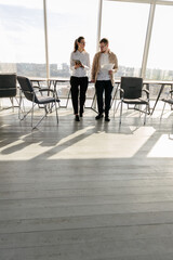 office workers working together