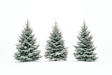 Fototapeta premium Trees Covered in Snow