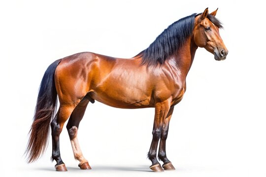 kiso horse isolated on white background