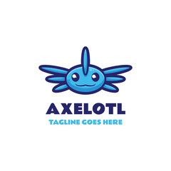 Axelotl Simple Mascot Logo