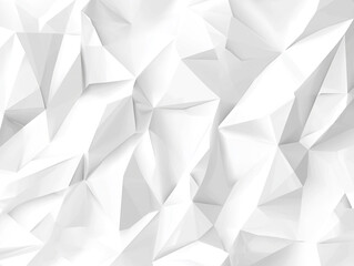 White Polygonal Abstract Background – Geometric Low Poly Texture