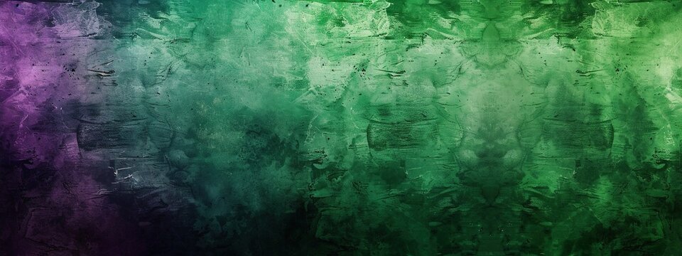 Dark green grunge background with purple edges, eerie and moody texture for digital art