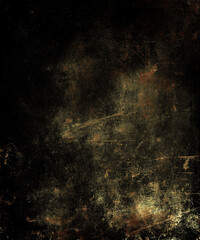 Dark grunge distressed background, damaged wall, copy space