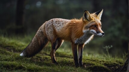 Fototapeta premium Vibrant Fox In Serenity