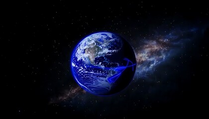 Obraz premium Global Network for Cosmic Background. (1)