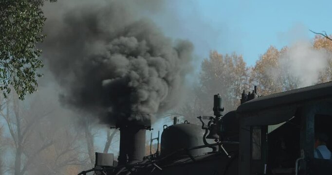 Smoke Stack of the Cumbres & Toltec Scenic Railroad Engine