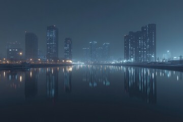 Fototapeta premium City skyline near waterfront