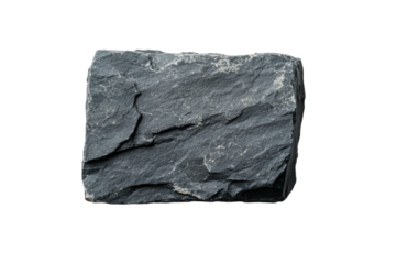 Gray rock with rough texture for natural settings, cut out