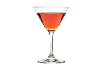 Elegant cocktail served in a classic glass, cut out