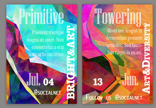 Flyer A4 With Polarized Light In Microscopic View Crystal Structure