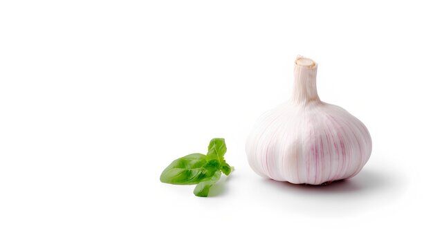 garlic isolated on white background