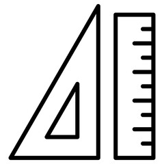 Ruler Outline Icon