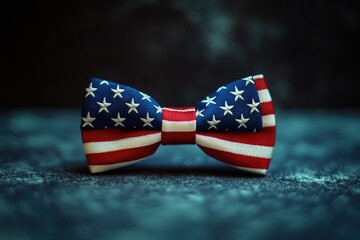Red White and Blue Star Bow Tie