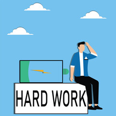 Obraz premium Exhausted and fatigue from hard work