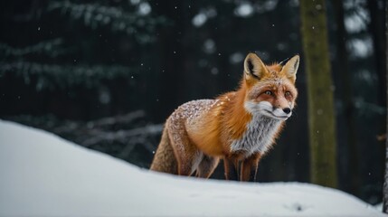 Fototapeta premium Wild Fox In a Glade