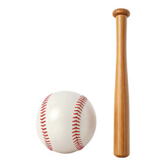classic baseball bat and ball icon representing American sports. Perfect for sports themed designs and illustrations