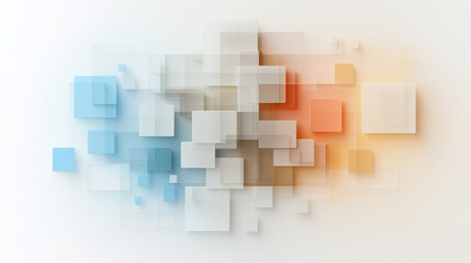 Artistic org diagram with dynamic shapes, colors, and structured flow.