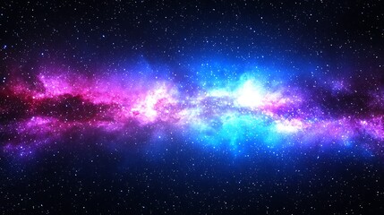 Fototapeta premium Cosmic Nebula Vibrant interstellar cloudscape for astronomical backgrounds, space exploration illustrations
