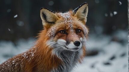 Obraz premium Wild Fox On the Path