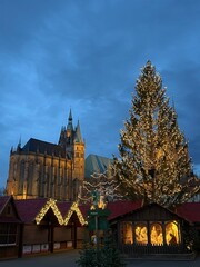 Weihnachtszeit in Erfurt - Domplatz 