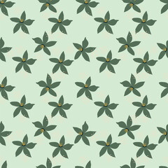 Exotic hand drawn flowers, seamless patterns with floral for fabric, textiles, clothing, wrapping paper, cover, banner, home decor, abstract backgrounds. Vector illustration.