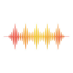 Sound wave icon representing voice frequency visualization with dynamic energy
