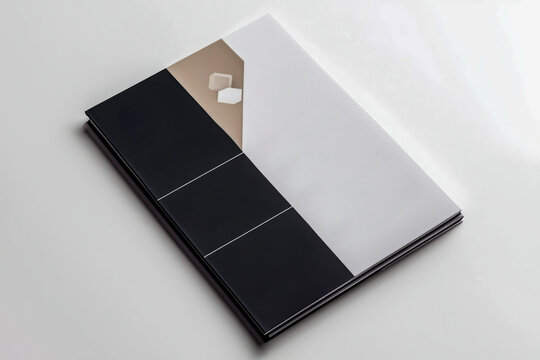 Modern resume template with a minimalist black and white cover, featuring bold geometric design. Perfect for job applications, business portfolios, and corporate branding.