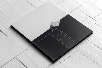 Modern resume template with a clean, minimalist black-and-white design. Sharp lines and geometric elements create a professional, elegant layout. Ideal for corporate CVs, portfolios, or business