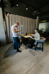 Fototapeta premium Business people working in office