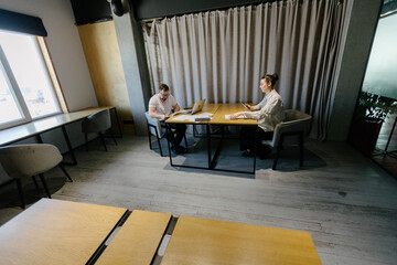 Office workers working togather