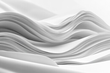 Obraz premium Modern rolling paper stacks create an elegant visual atmosphere Generative AI