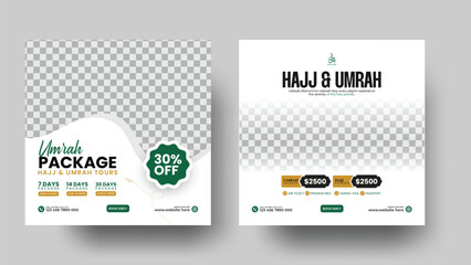 Hajj & Umrah Pilgrimage Travel Social Media Post