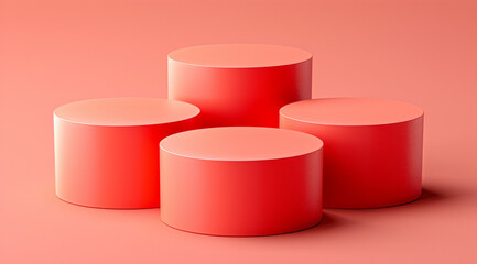 red and white plastic boxes