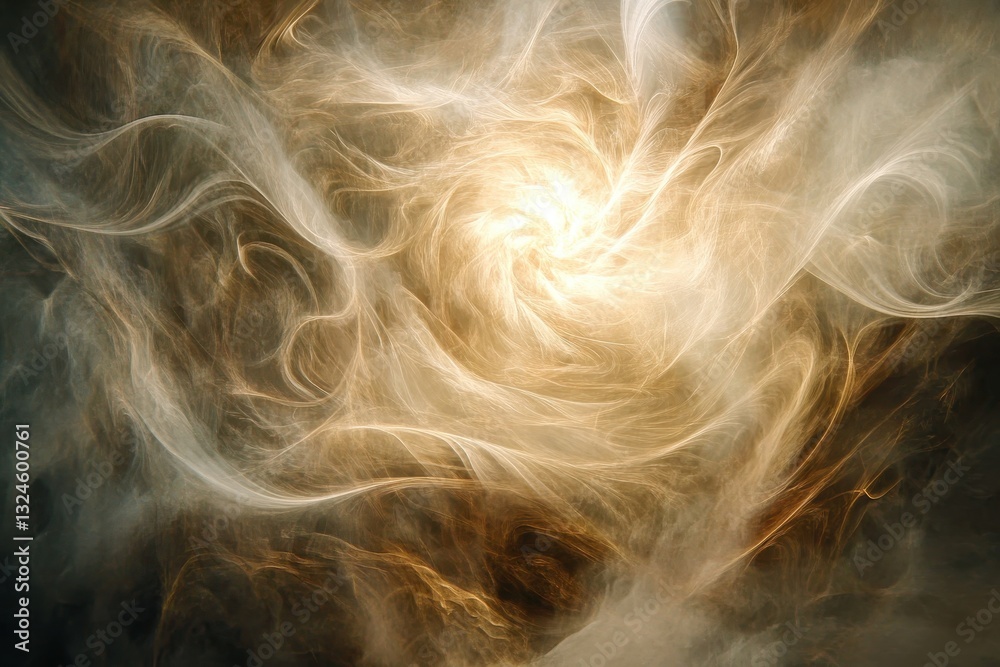 Poster Swirling light creates a mesmerizing abstract motion effect in warm tones and soft textures, Whirl light showing through abstract motion background Ultra High Definition video