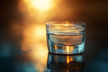 A glass jar containing an anti-aging cream, elegantly placed on a dark background with soft backlighting, highlighting the smooth texture and luxurious appearance of the jar