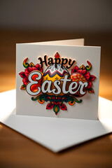 happy Easter text