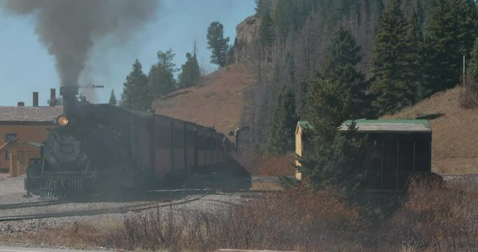Cumbres & Toltec Scenic Railroad Train On top of Pass