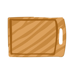 versatile wooden cutting board cartoon vector illustration