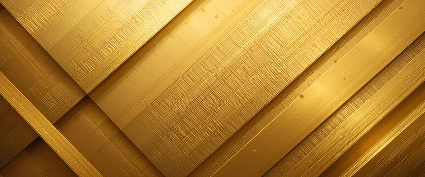 Gold golden mustard yellow brown abstract background. Geometric shape. Line triangle 3d. Noise grain mesh. Gradient. Bright light metallic. Business technology office. Envelope connection mail symbol